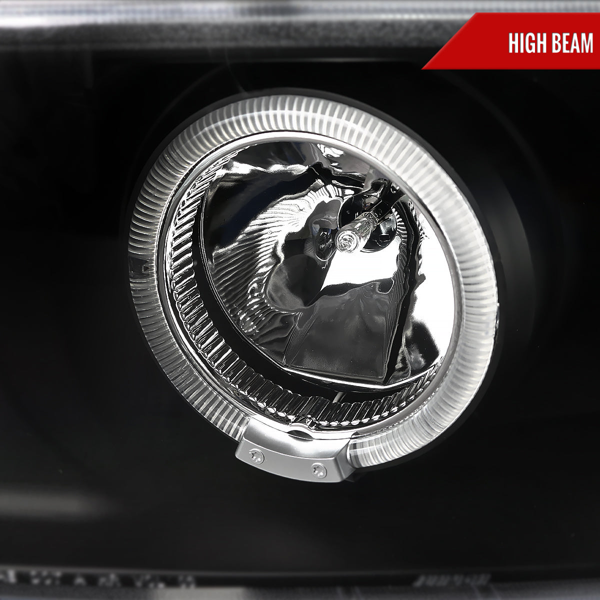 2004-2012 Chevrolet Colorado/ GMC Canyon Dual Halo Projector Headlights (Matte Black Housing/Clear Lens)