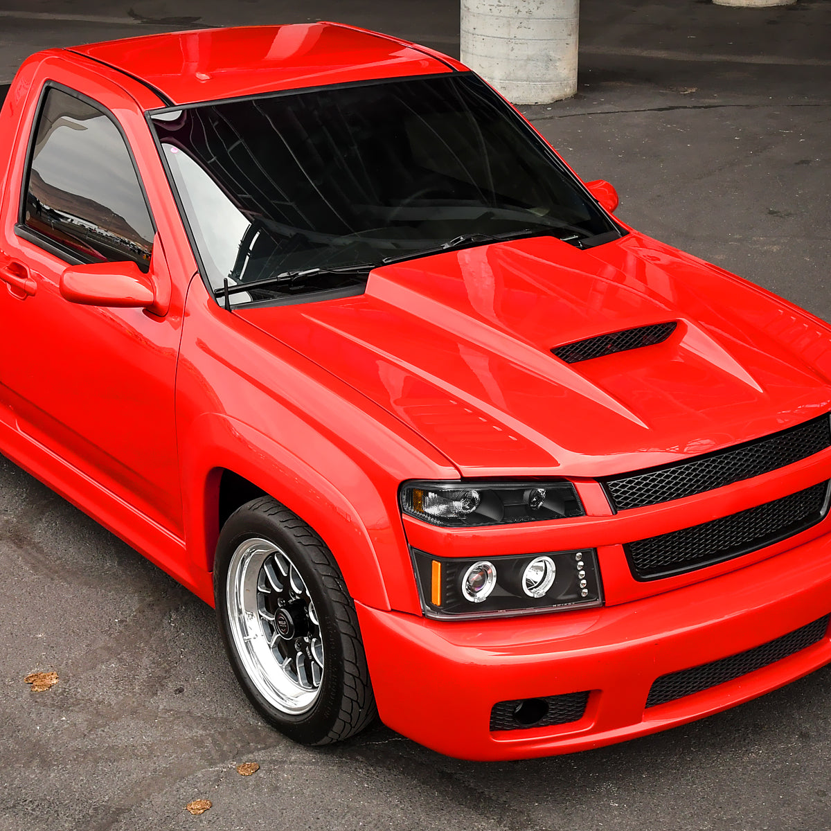 2004-2012 Chevrolet Colorado/ GMC Canyon Dual Halo Projector Headlights (Matte Black Housing/Clear Lens)