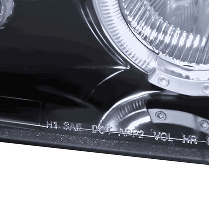 1993-1997 Toyota Corolla Dual Halo Projector Headlights (Glossy Black Housing/Smoked Lens)