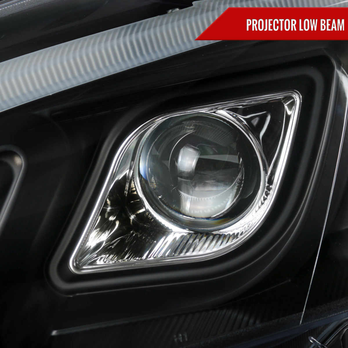 2007-2011 Honda CRV LED Bar Projector Headlights (Matte Black Housing/Clear Lens)
