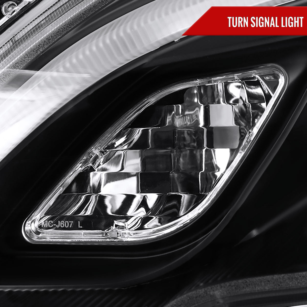 2007-2011 Honda CRV LED Bar Projector Headlights (Matte Black Housing/Clear Lens)