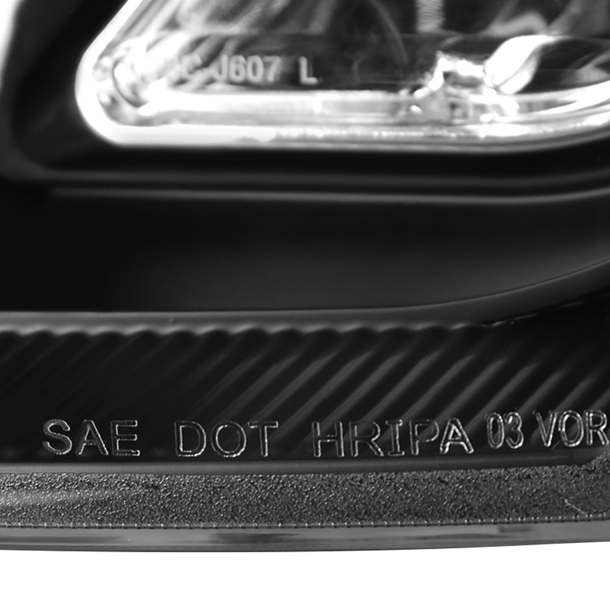 2007-2011 Honda CRV LED Bar Projector Headlights (Matte Black Housing/Clear Lens)