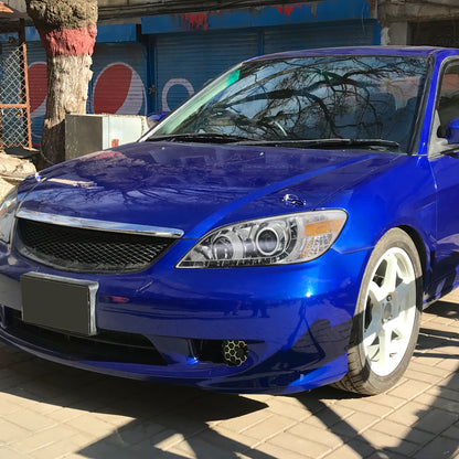 2004-2005 Honda Civic Projector Headlights w/ LED Light Strip (Chrome Housing/Clear Lens)