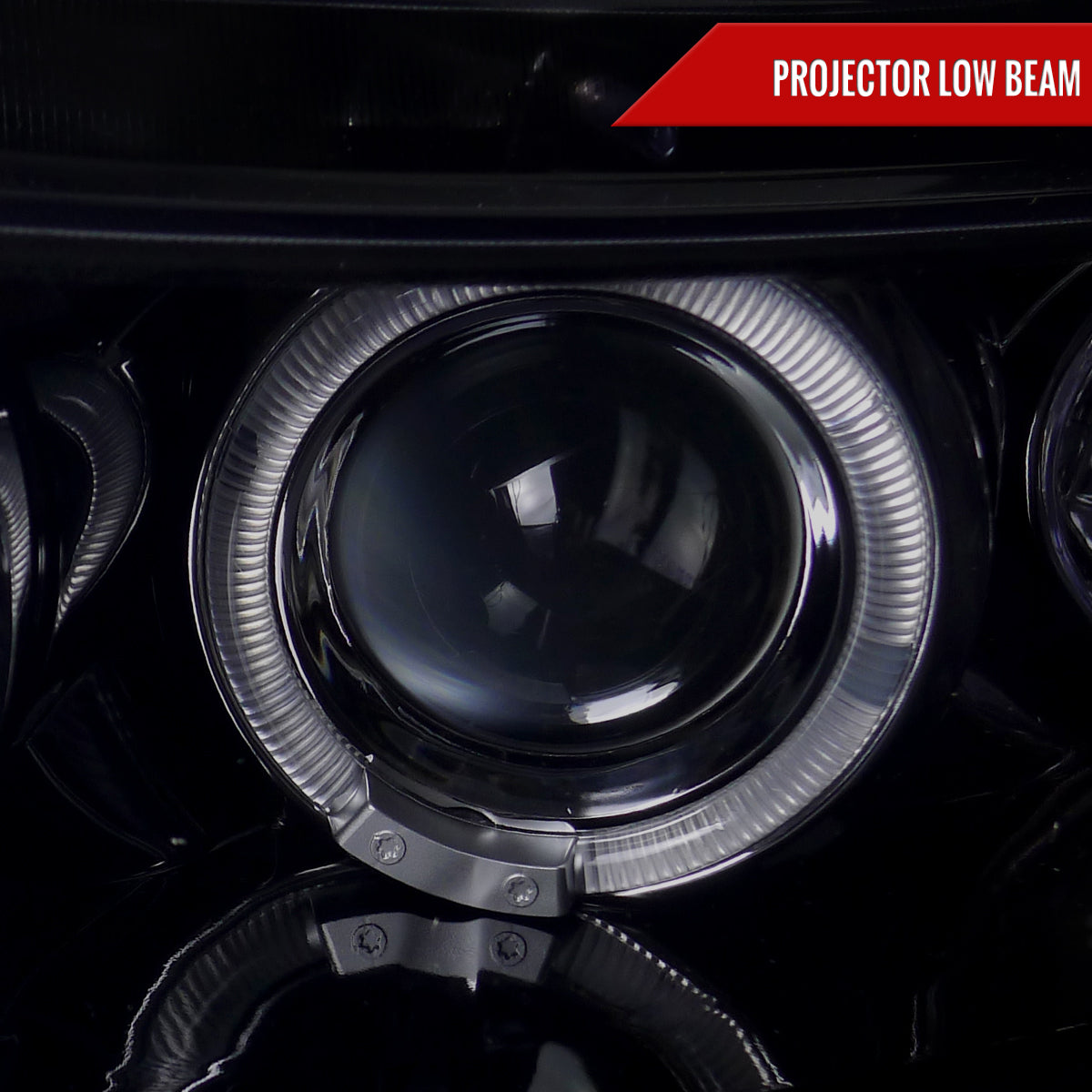 2006-2011 Honda Civic Coupe Dual Halo Projector Headlights (Glossy Black Housing/Smoked Lens)