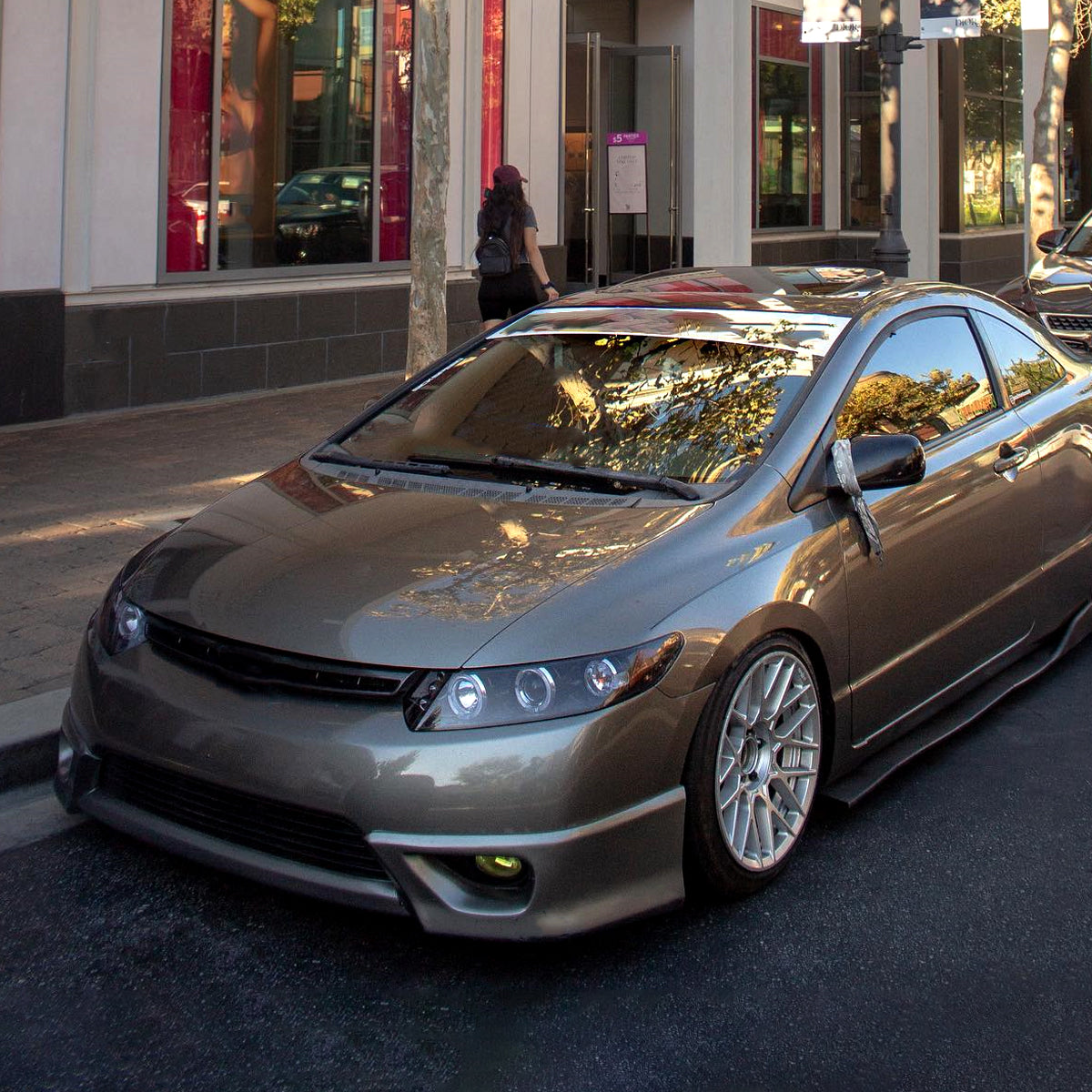 2006-2011 Honda Civic Coupe Dual Halo Projector Headlights (Glossy Black Housing/Smoked Lens)