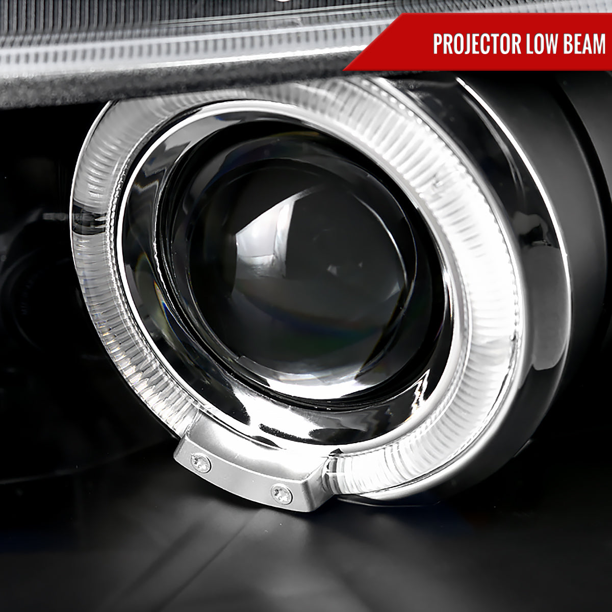 2006-2011 Honda Civic Coupe Dual Halo Projector Headlights (Matte Black Housing/Clear Lens)