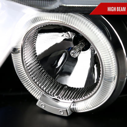 2006-2011 Honda Civic Coupe Dual Halo Projector Headlights (Matte Black Housing/Clear Lens)