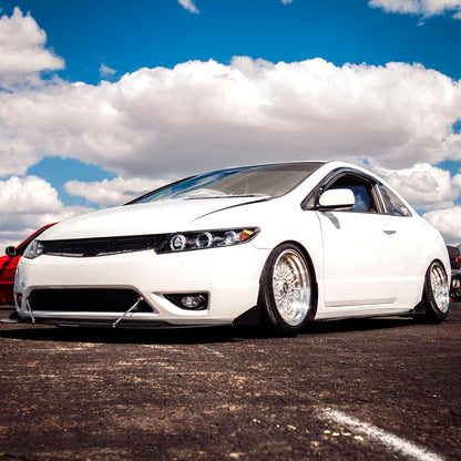 2006-2011 Honda Civic Coupe Dual Halo Projector Headlights (Matte Black Housing/Clear Lens)