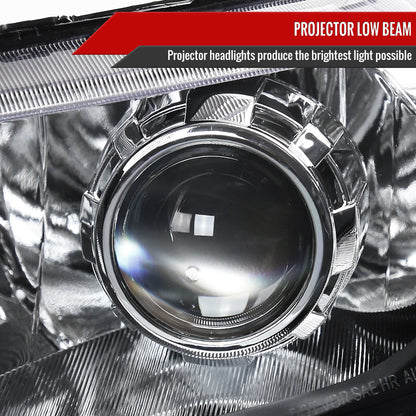 2006-2011 Honda Civic Sedan Retro Style Projector Headlights (Matte Black Housing/Clear Lens)