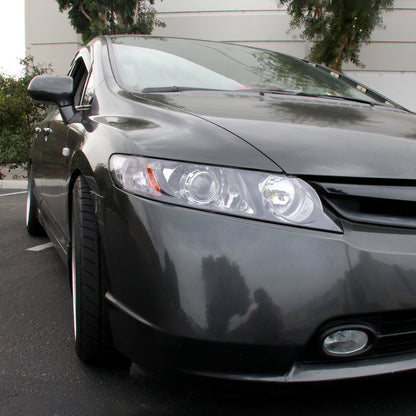 2006-2011 Honda Civic Sedan Retro Style Projector Headlights (Matte Black Housing/Clear Lens)