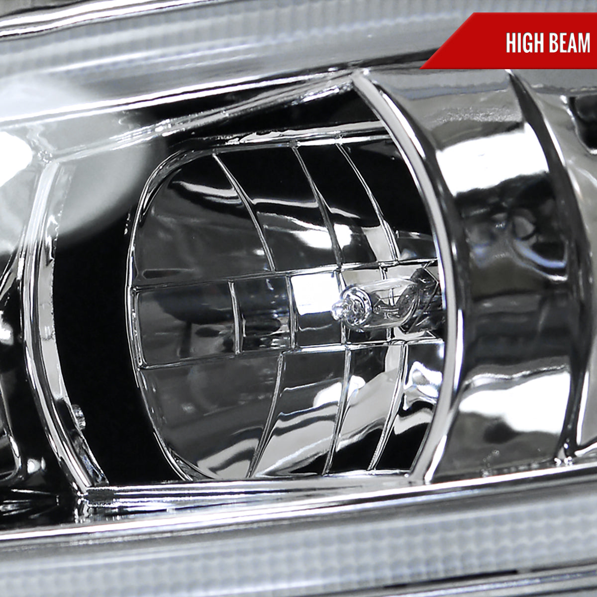 2012-2013 Honda Civic Coupe/ 2012-2015 Civic Sedan LED Bar Projector Headlights (Chrome Housing/Clear Lens)