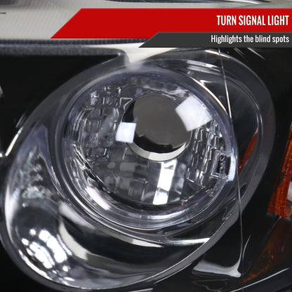 1992-1995 Honda Civic Dual Halo Projector Headlights (Glossy Black Housing/Smoked Lens)