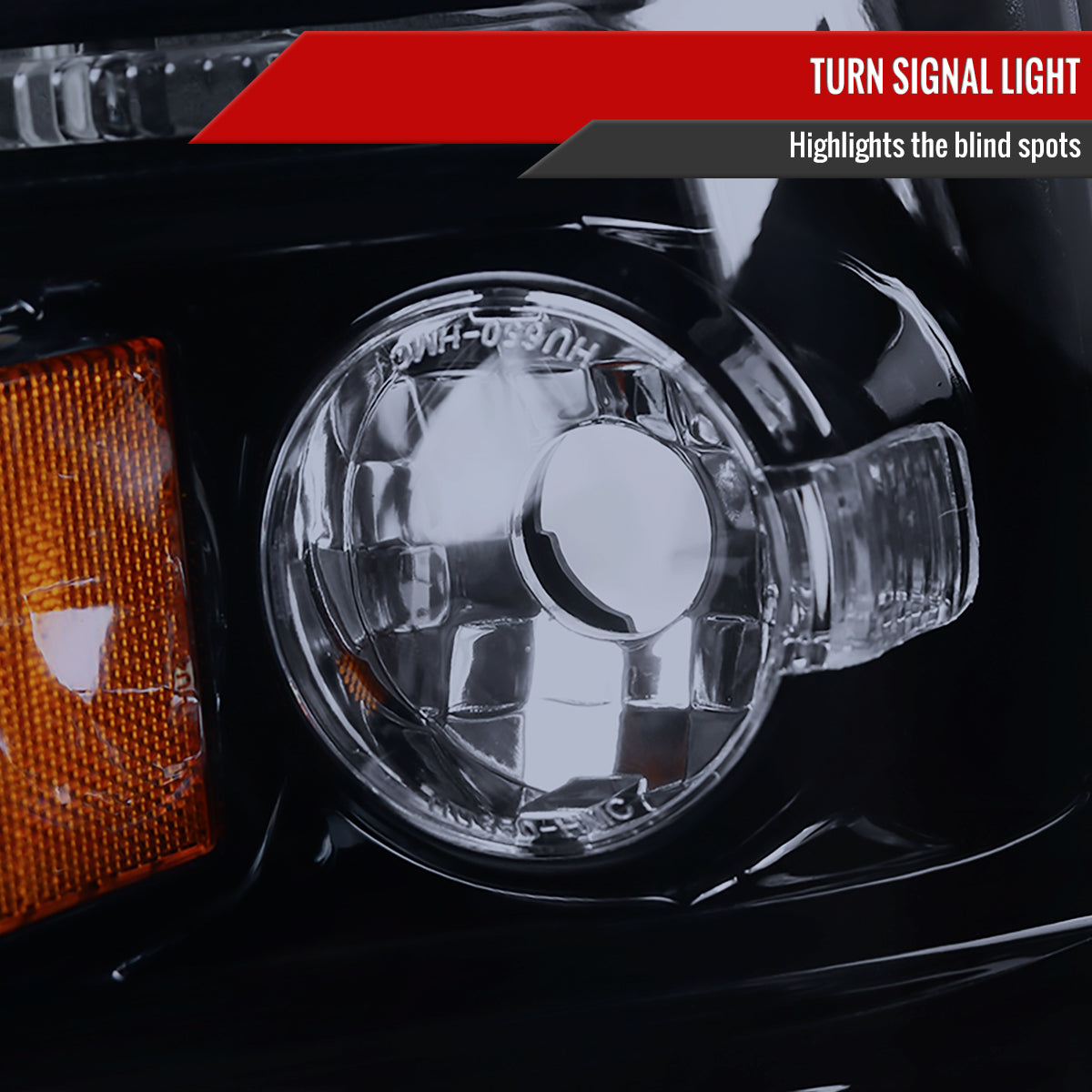 2005-2007 Dodge Dakota Dual Halo Projector Headlights (Glossy Black Housing/Smoked Lens)