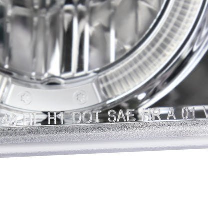 1999-2006 GMC Sierra/Yukon/Yukon XL Dual Halo Projector Headlights (Chrome Housing/Clear Lens)