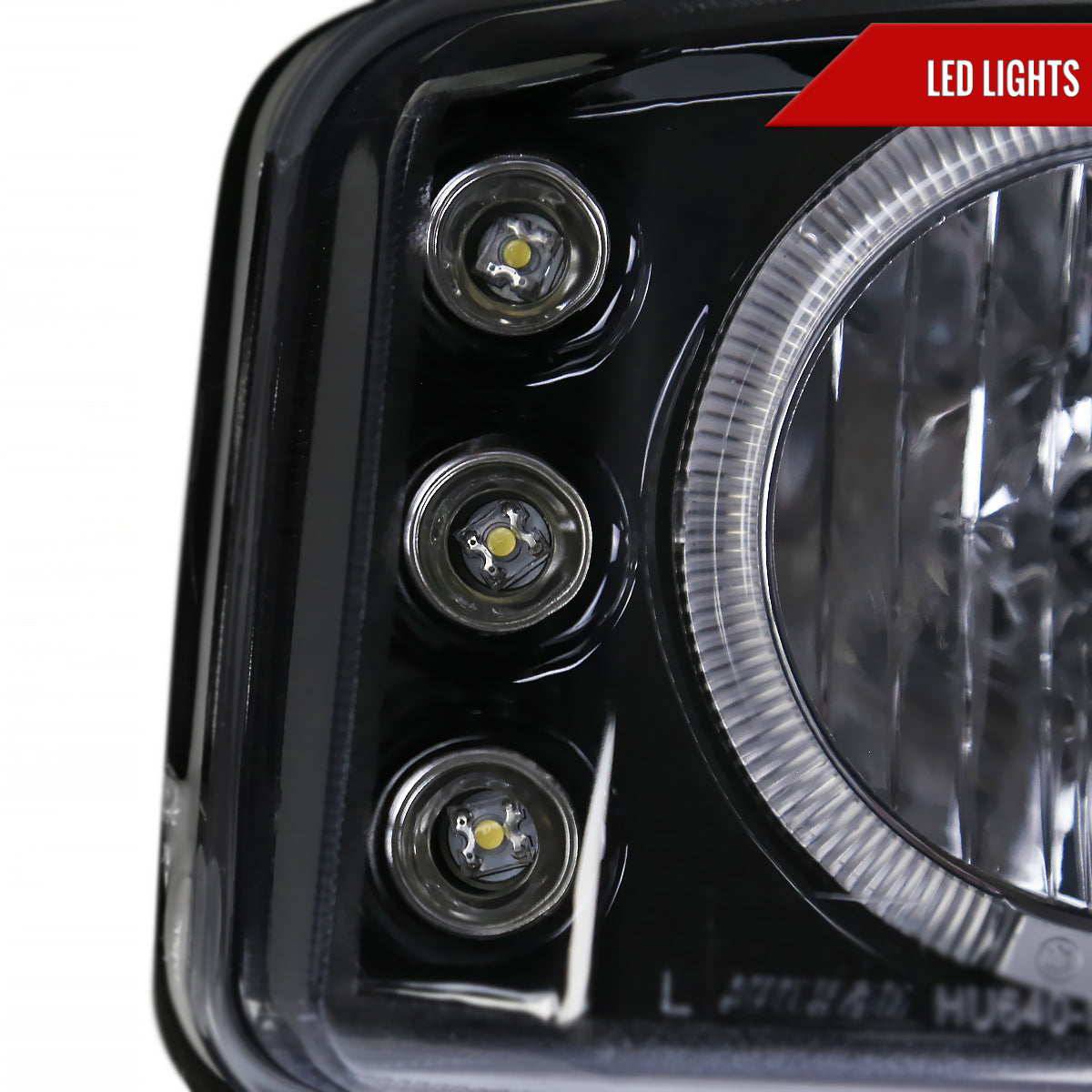 1999-2006 GMC Sierra/ 2000-2006 Yukon/Yukon XL Dual Halo Projector Headlights (Glossy Black Housing/Smoked Lens)