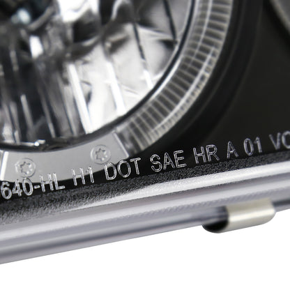 1999-2006 GMC Sierra/Yukon/Yukon XL Dual Halo Projector Headlights (Matte Black Housing/Clear Lens)