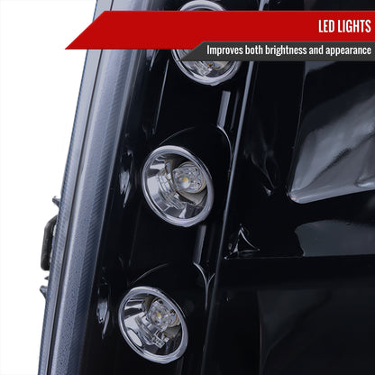 2007-2014 GMC Yukon/Yukon XL Projector Headlights (Glossy Black Housing/Smoked Lens)