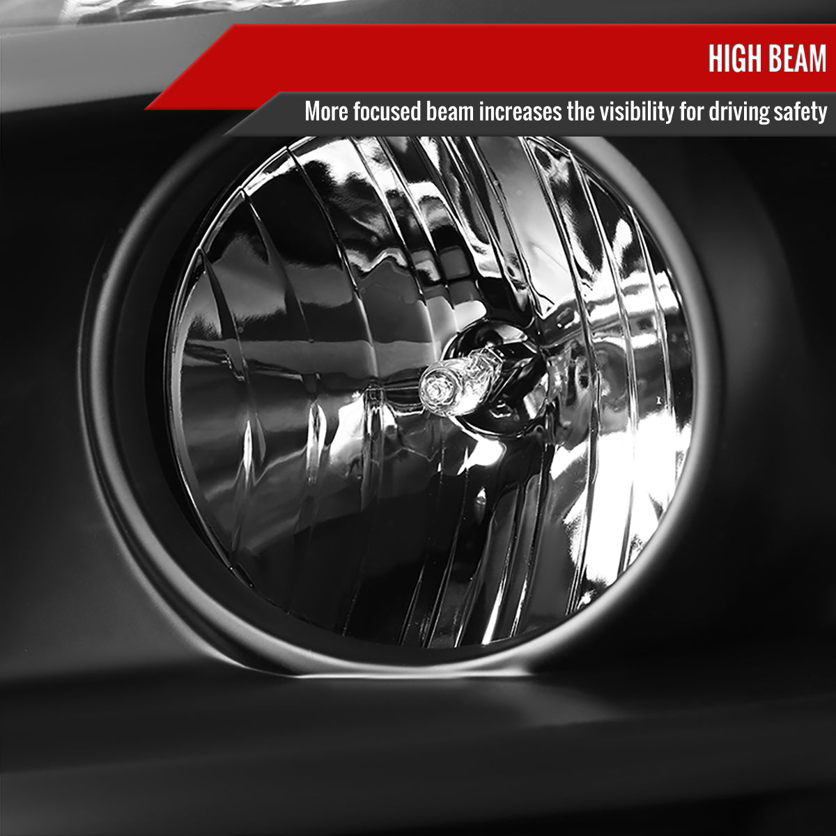 2007-2014 GMC Yukon/Yukon XL 1500/2500 Projector Headlights (Matte Black Housing/Clear Lens)