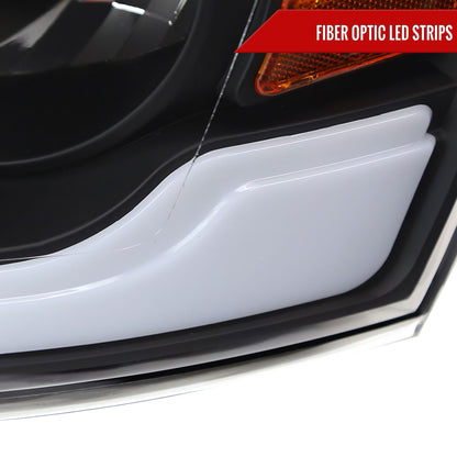 2006-2008 Dodge RAM 1500/ 2006-2009 Dodge RAM 2500/3500 LED Tube Projector Headlights (Matte Black Housing/Clear Lens)