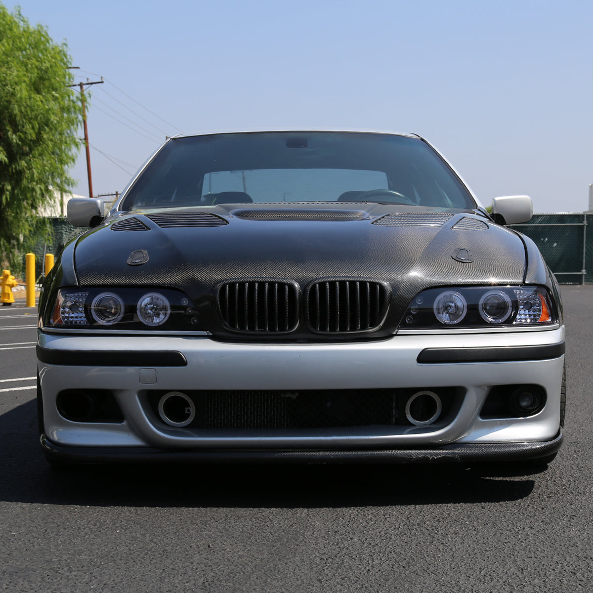 1996-2003 BMW E39 5 Series Dual Halo Projector Headlights (Glossy Black Housing/Smoked Lens)