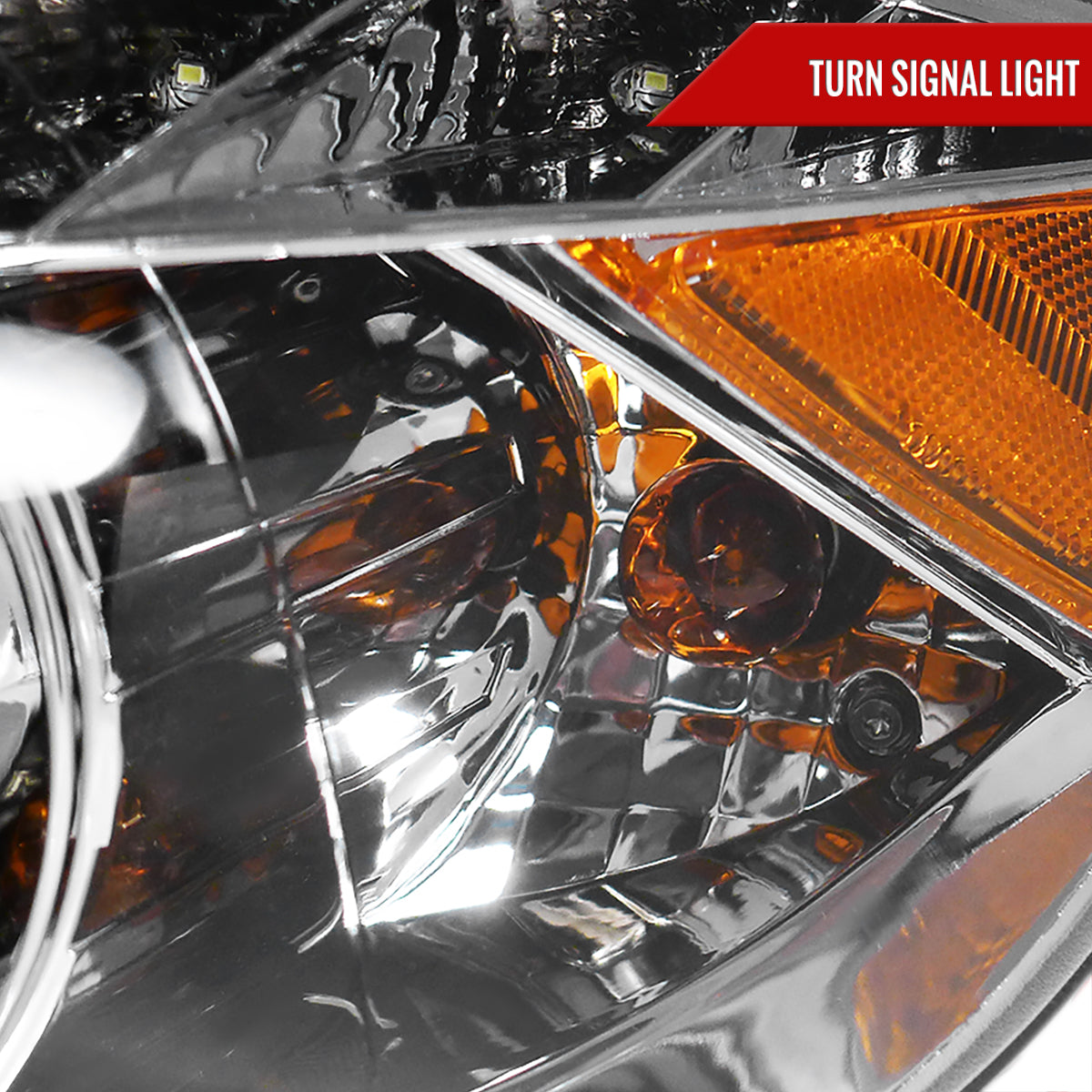 2006-2008 BMW E90 3 Series Sedan Dual Halo Projector Headlights w/ LED Light Strip (Chrome Housing/Clear Lens)