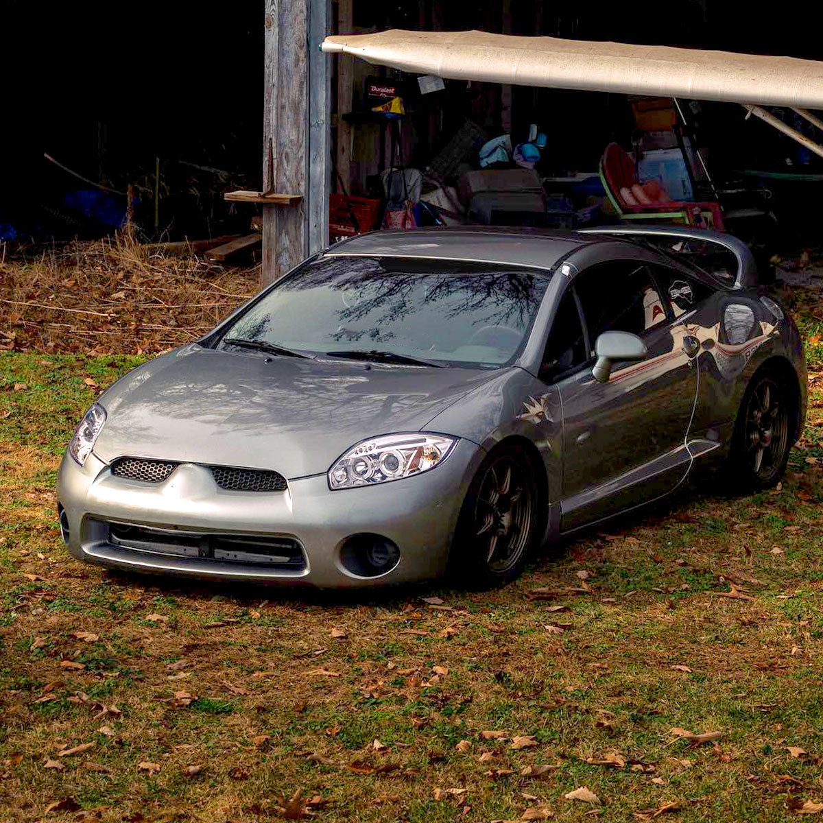 2006-2011 Mitsubishi Eclipse Dual Halo Projector Headlights (Chrome Housing/Clear Lens)