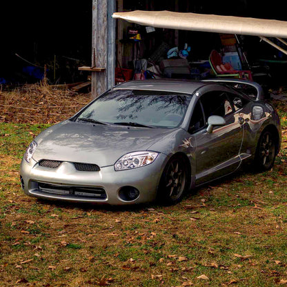 2006-2011 Mitsubishi Eclipse Dual Halo Projector Headlights (Chrome Housing/Clear Lens)