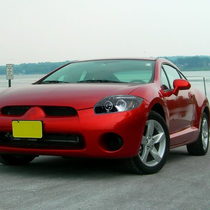 2006-2011 Mitsubishi Eclipse Dual Halo Projector Headlights (Jet Black Housing/Clear Lens)