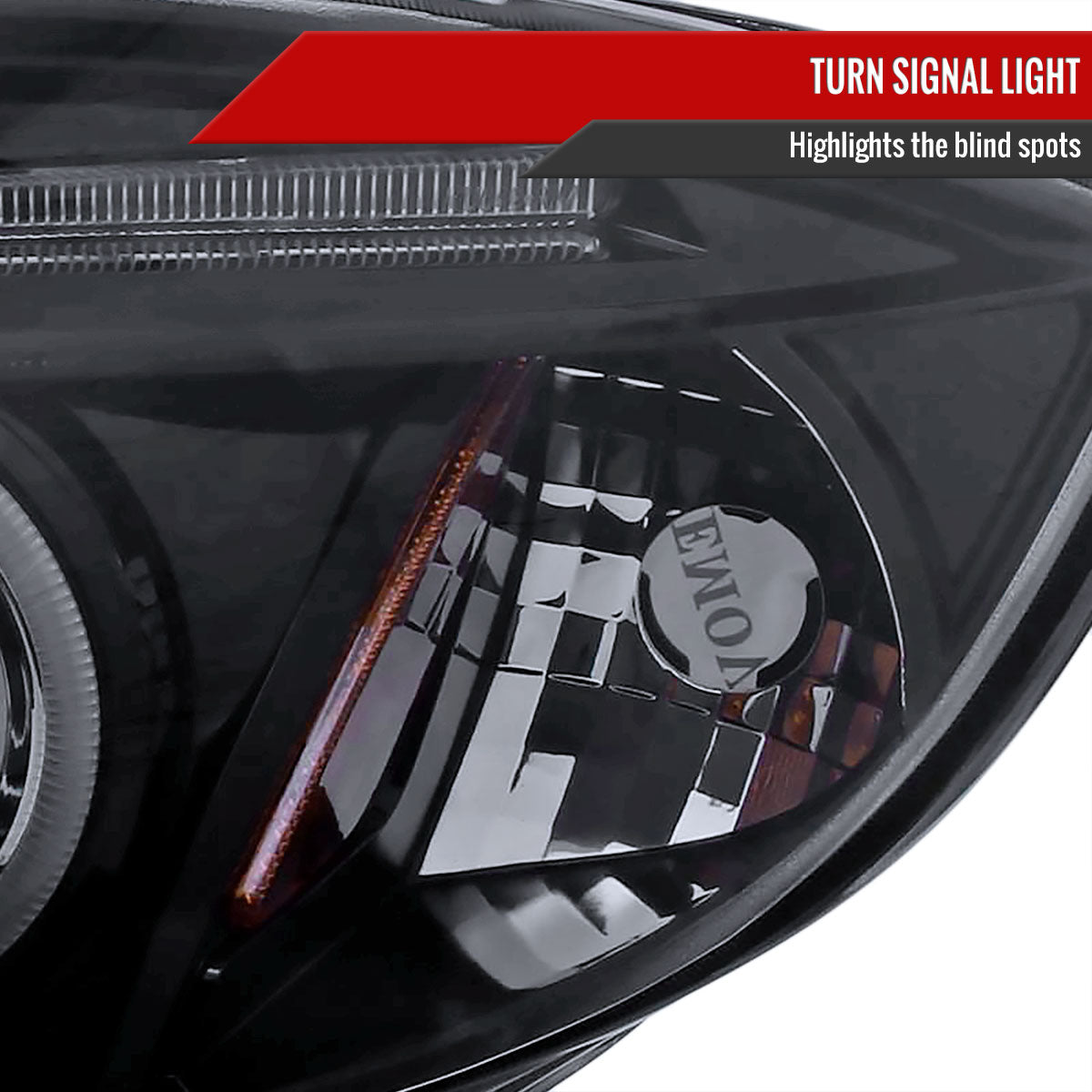 2006-2011 Mitsubishi Eclipse Dual Halo Projector Headlights (Glossy Black Housing/Smoked Lens)