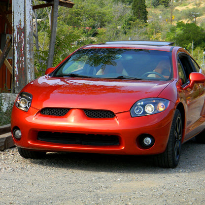 2006-2011 Mitsubishi Eclipse Dual Halo Projector Headlights (Matte Black Housing/Clear Lens)