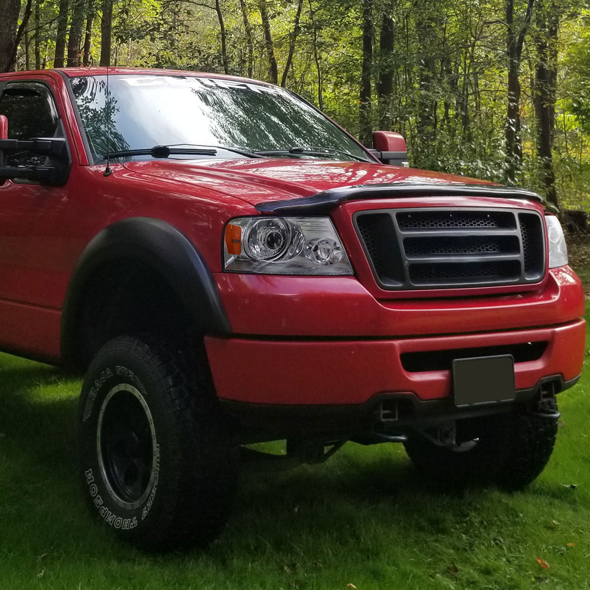 2004-2008 Ford F-150/ 2006-2008 Lincoln Mark LT Projector Headlights w/ Amber Reflectors (Chrome Housing/Clear Lens)