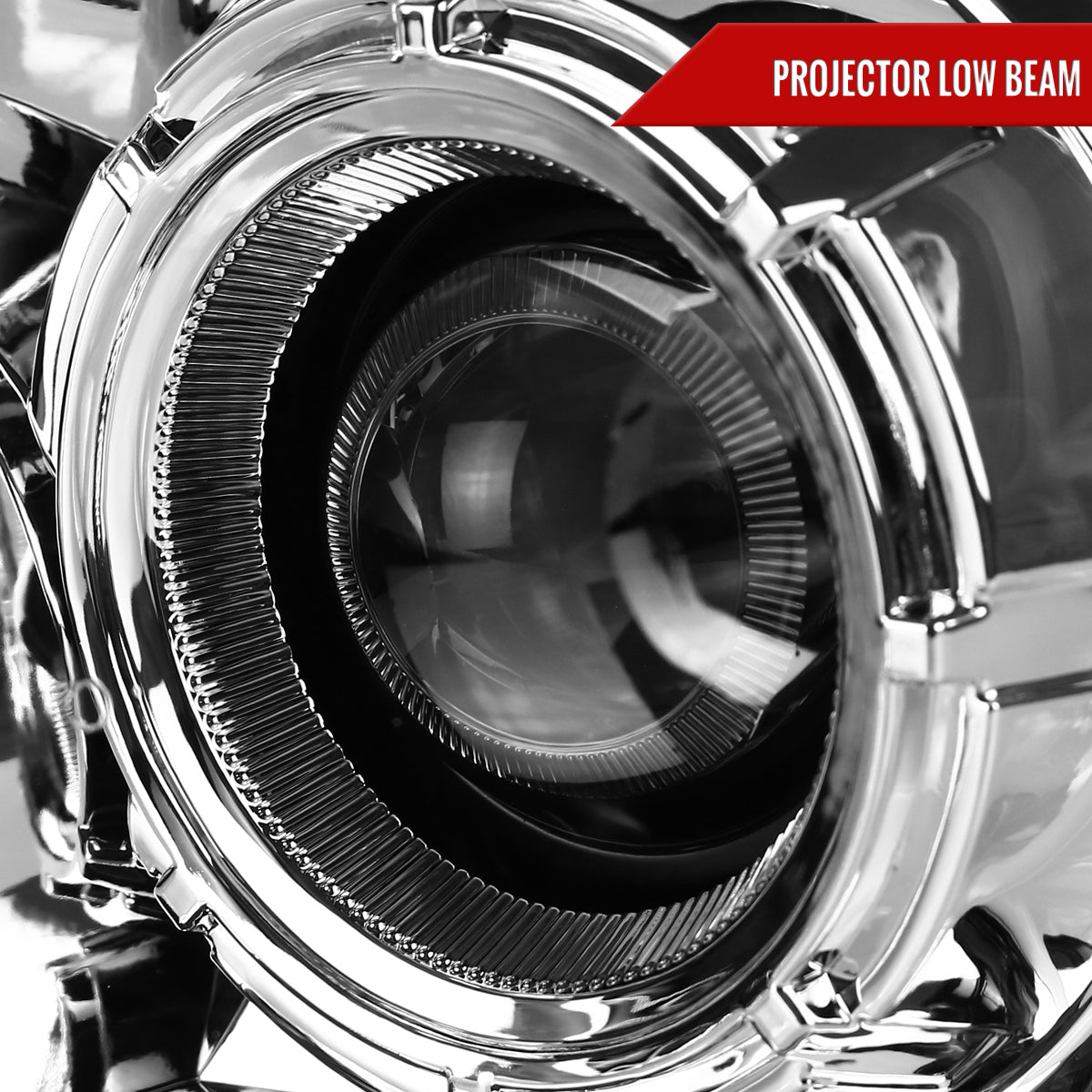 2004-2008 Ford F-150/ 2006-2008 Lincoln Mark LT Switchback Sequential LED C-Bar Projector Headlights (Chrome Housing/Clear Lens)