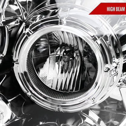 2004-2008 Ford F-150/ 2006-2008 Lincoln Mark LT Switchback Sequential LED C-Bar Projector Headlights (Chrome Housing/Clear Lens)