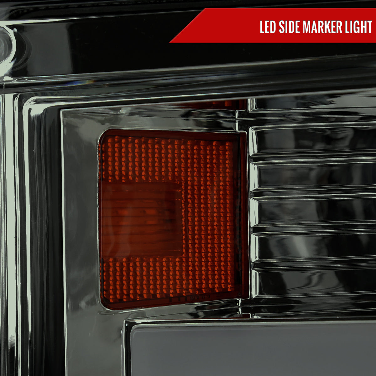 2015-2017 Ford F-150 LED Bar Projector Headlights w/ Switchback Sequential Turn Signals (Chrome Housing / Smoked Lens)