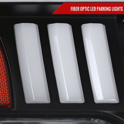 2015-2017 Ford F-150 LED Bar Projector Headlights - RS (Matte Black Housing / Clear Lens)