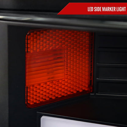 2015-2017 Ford F-150 LED Bar Projector Headlights w/ Switchback Sequential Turn Signals (Black Housing / Clear Lens)