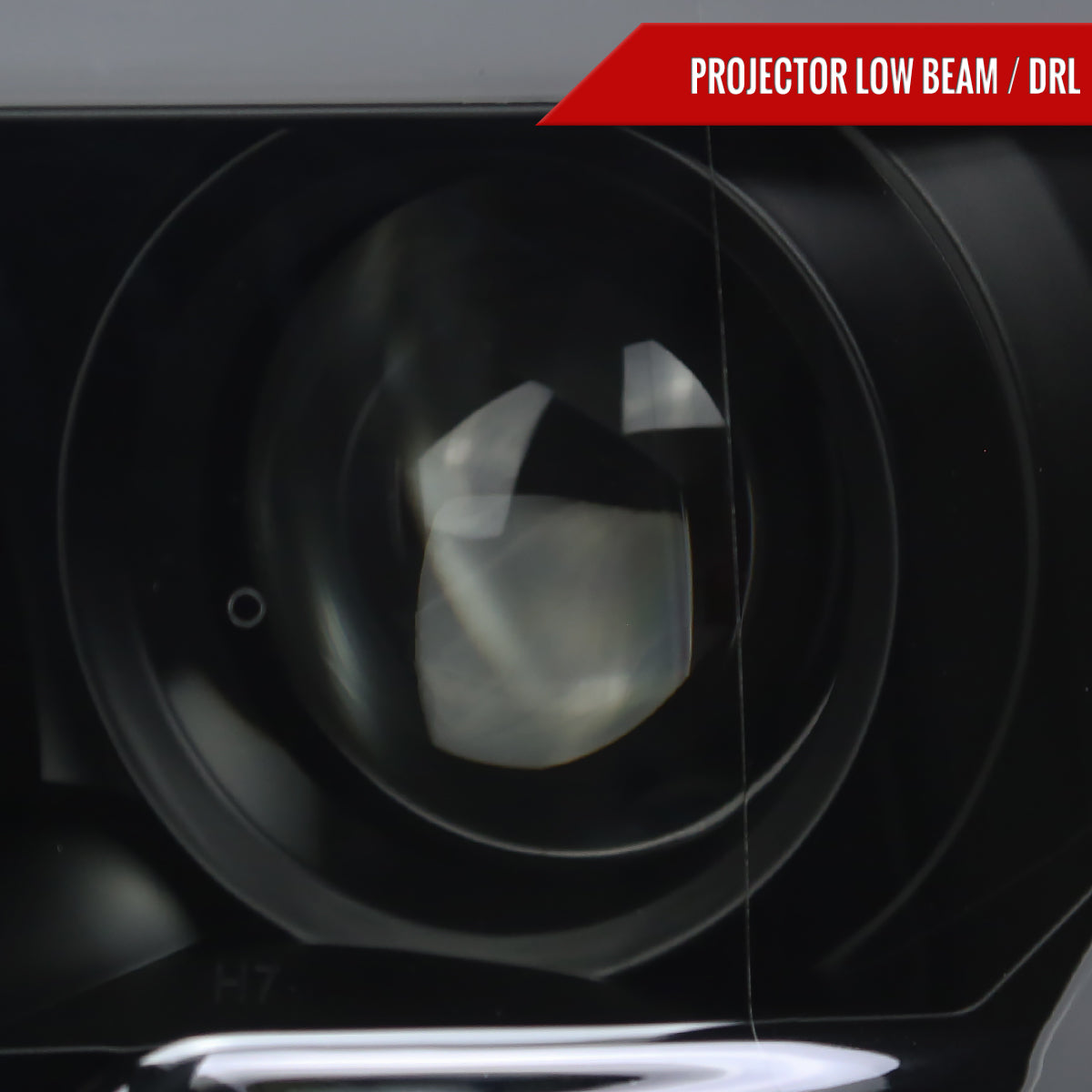 2015-2017 Ford F-150 LED Bar Projector Headlights - RS (Black Housing/Smoked Lens)