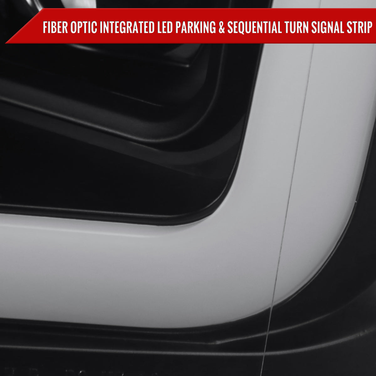 2018-2020 Ford F-150 LED C-Bar Projector Headlights w/ Switchback Sequential Turn Signal Lights (Matte Black Housing / Clear Lens)