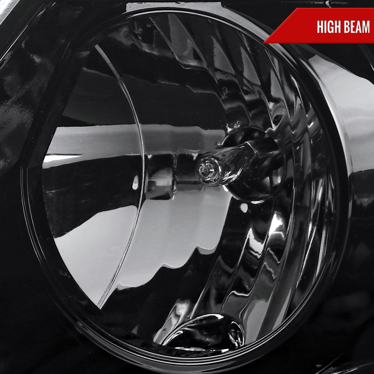 1997-2004 Ford F-150 / 1997-2002 Expedition LED C-Bar Projector Headlights (Jet Black Housing/Clear Lens)