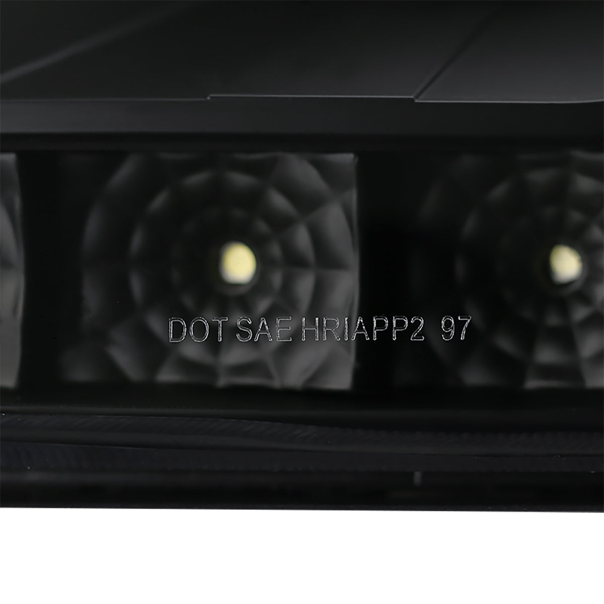 1997-2004 Ford F-150 / 1997-2002 Expedition Projector Headlights w/ SMD LED Light Strip (Matte Black Housing/Clear Lens)