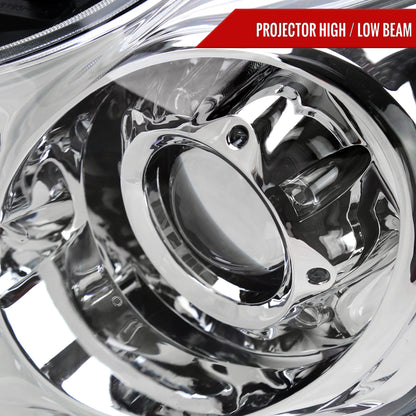 2008-2013 Infiniti G37/2014-2015 Q60 2 Door Coupe/Convertible Factory Style Projector Headlights (Chrome Housing/Clear Lens)