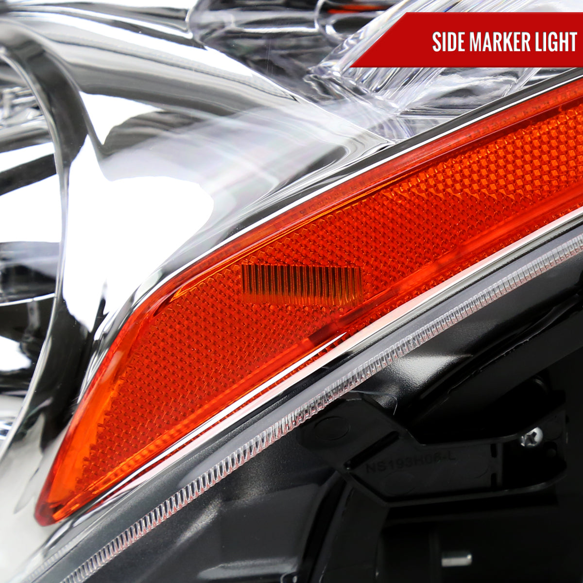 2008-2013 Infiniti G37/2014-2015 Q60 2 Door Coupe/Convertible Factory Style Projector Headlights (Chrome Housing/Clear Lens)