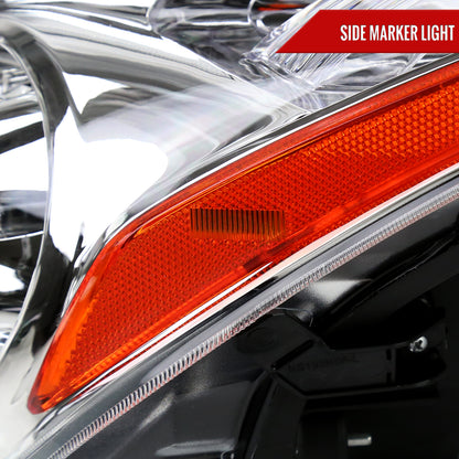 2008-2013 Infiniti G37/2014-2015 Q60 2 Door Coupe/Convertible Factory Style Projector Headlights (Chrome Housing/Clear Lens)