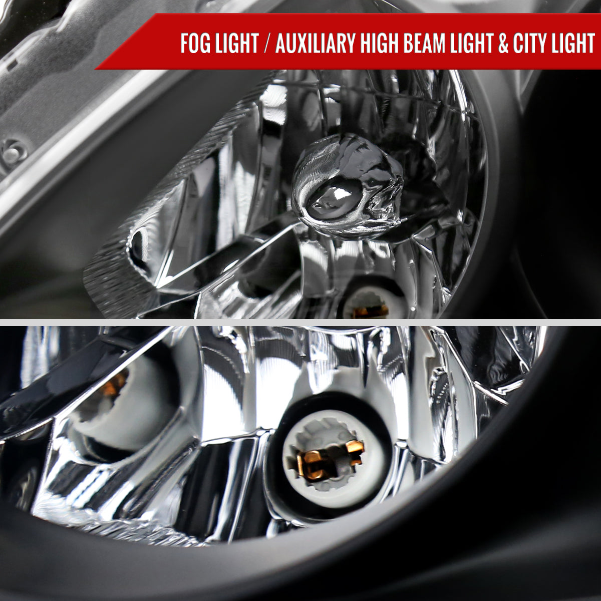 2008-2013 Infiniti G37/2014-2015 Q60 2 Door Coupe/Convertible Factory Style Projector Headlights (Matte Black Housing/Clear Lens)