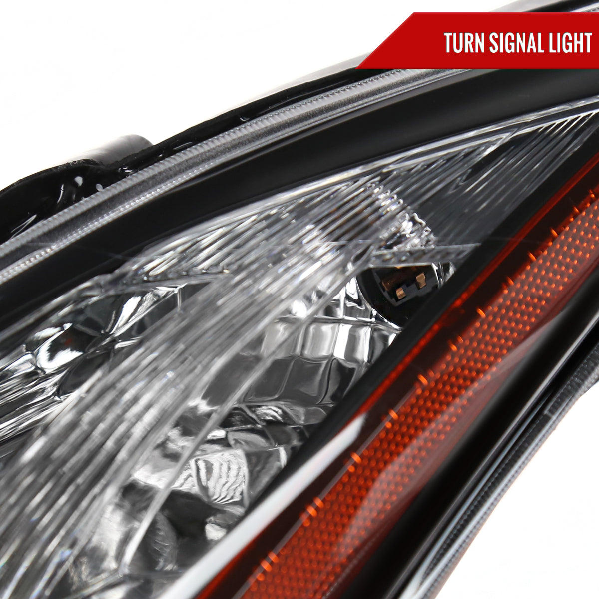 2008-2013 Infiniti G37/2014-2015 Q60 2 Door Coupe/Convertible Factory Style Projector Headlights (Matte Black Housing/Clear Lens)