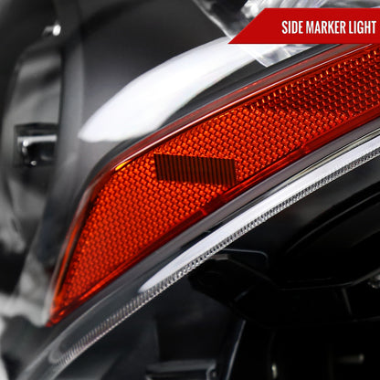 2008-2013 Infiniti G37/2014-2015 Q60 2 Door Coupe/Convertible Factory Style Projector Headlights (Matte Black Housing/Clear Lens)