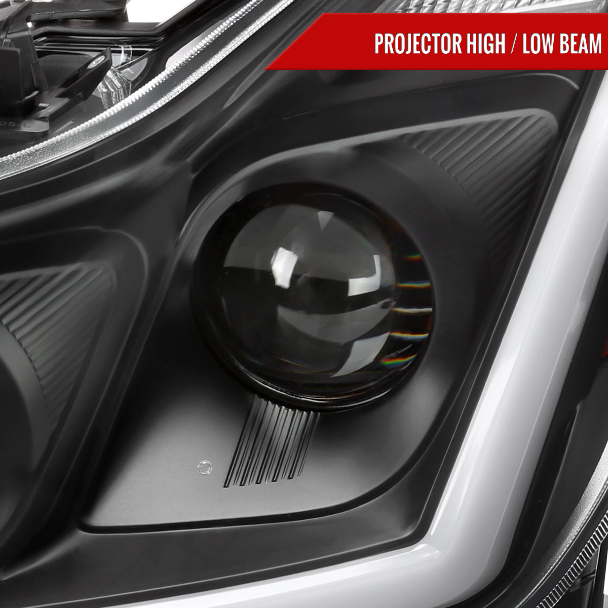 2008-2013 Infiniti G37/2014-2015 Q60 Coupe/Convertible Sequential Switchback LED Turn Signal Projector Headlights (Matte Black Housing/Clear Lens)