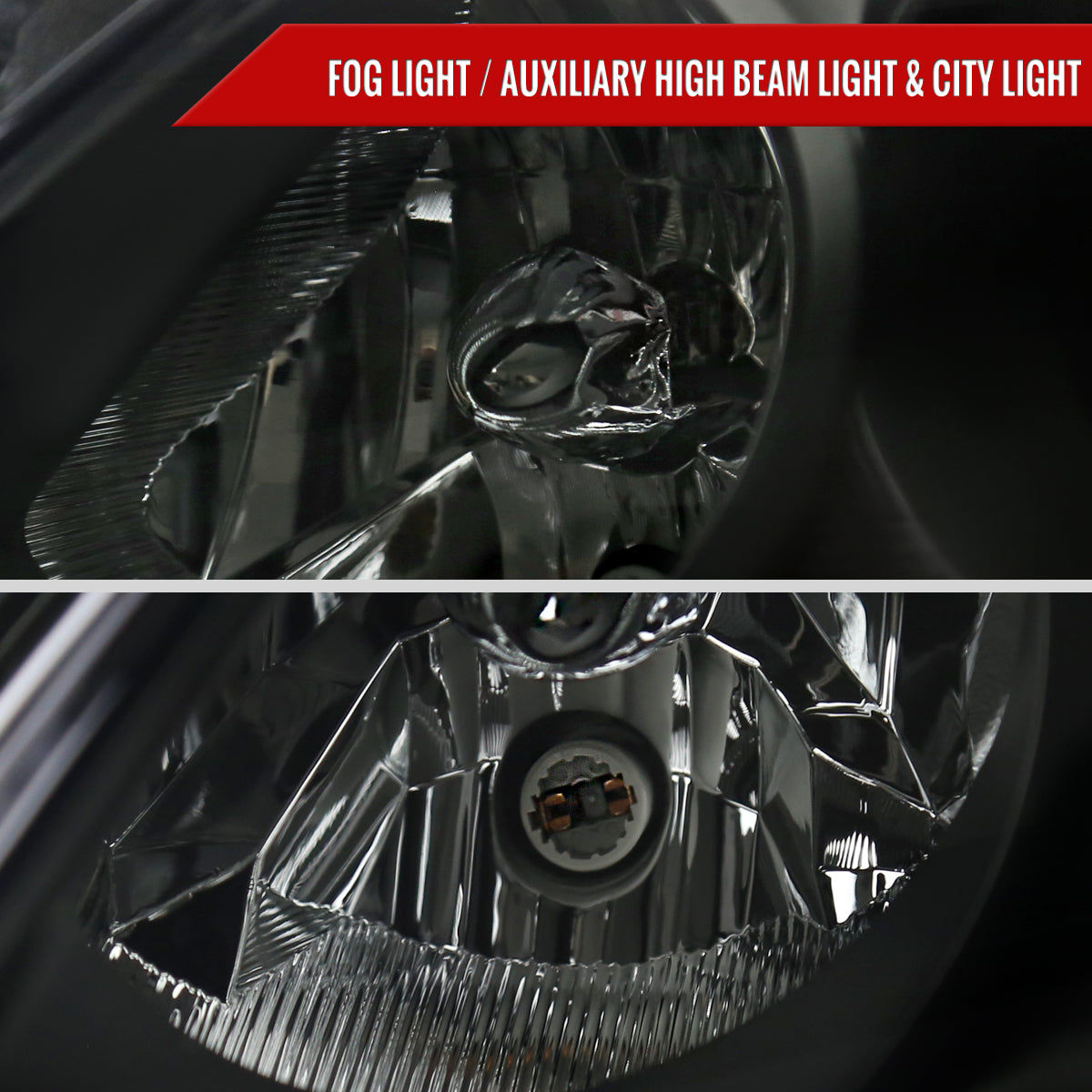 2008-2013 Infiniti G37/2014-2015 Q60 2 Door Coupe/Convertible Factory Style Projector Headlights (Matte Black Housing/Smoked Lens)