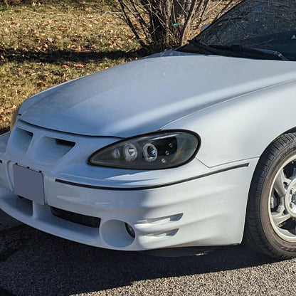 1999-2005 Pontiac Grand AM Dual Halo Projector Headlights (Matte Black Housing/Clear Lens)