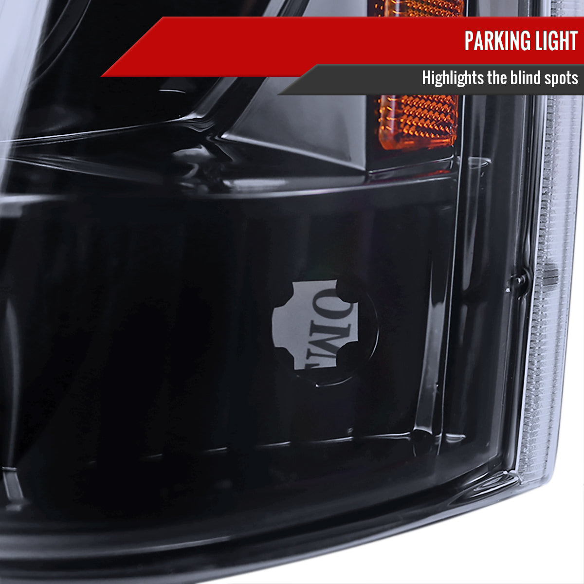 1993-1996 Jeep Grand Cherokee Dual Halo Projector Headlights (Glossy Black Housing/Smoked Lens)